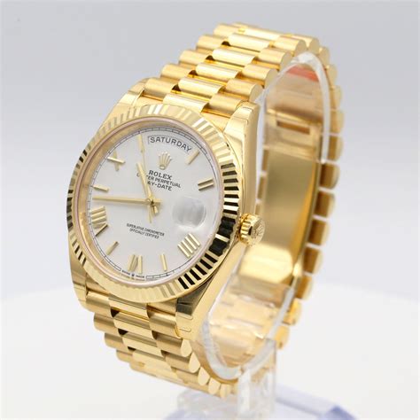 gold rolex 40|40 mm rolex date just.